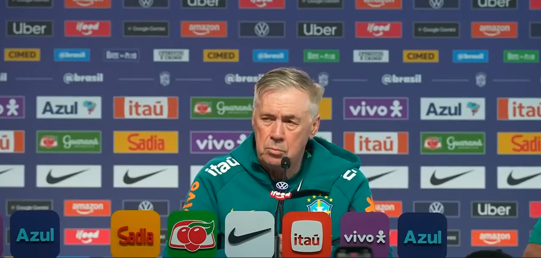 ANCELOTTI REVELA ESCALAÇÃO DA SELEÇÃO BRASILEIRA PARA PRIMEIRO TESTE ANTES DA COPA; NEYMAR FICA FORA