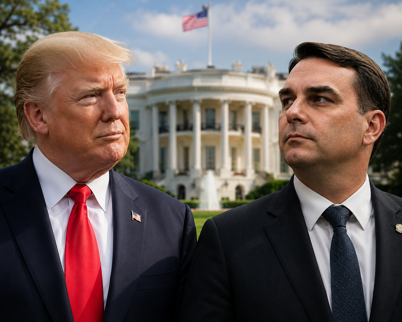 A CONVITE DE TRUMP, FLÁVIO BOLSONARO DEVE VIAJAR A WASHINGTON NA PRÓXIMA SEMANA